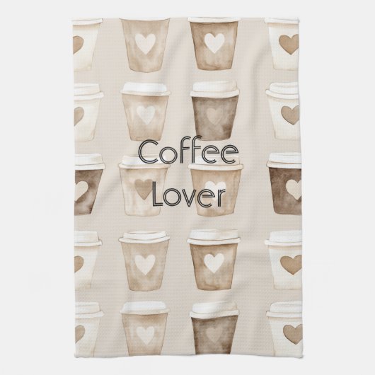Linge De Cuisine Cream Coffee Heart Cups (Vertical)