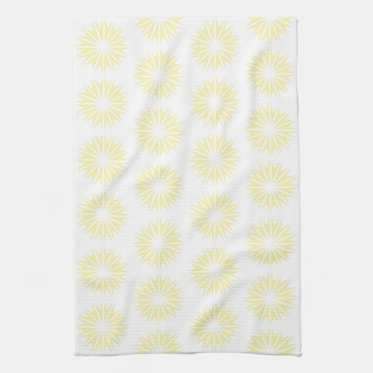 Linge De Cuisine Cream Modern Sunbursts (Vertical)