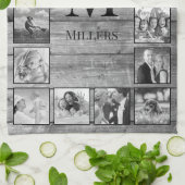 Linge De Cuisine Create Your Custom Photo Collage Rustic Farmhouse (Plié)