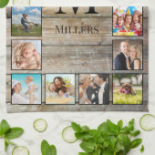 Linge De Cuisine Create Your Custom Photo Collage Rustic Farmhouse (Plié)