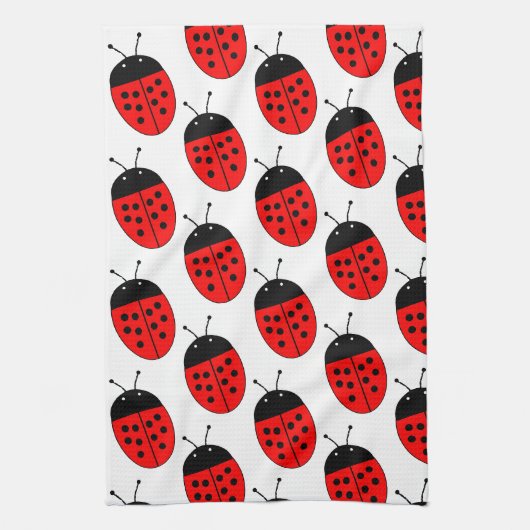 Linge De Cuisine Création coccinelle (Vertical)