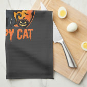 Linge De Cuisine Création graphique de chat effrayant Halloween cha (Quart Plié)