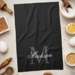 Linge De Cuisine Créer Votre Nom Personnalisé Monogramme Calligraph<br><div class="desc">Créez vos propres serviettes de cuisine personnalisées avec votre nom personnalisé et votre monogramme. Pour modifier ce modèle de conception, il suffit de modifier les champs de texte comme indiqué ci-dessus. Vous pouvez facilement ajouter du texte ou des images, customiser des polices et des couleurs. Offrez-vous un cadeau parfait pour...</div>