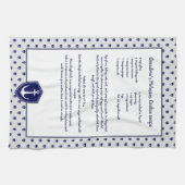 Linge De Cuisine Créer votre propre Ancre nautique Recette de conse (Horizontal)