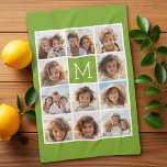Linge De Cuisine Créez votre propre Instagram Photo Collage Lime<br><div class="desc">Utilisez jusqu'à 11 photos de téléphone carré ou selfie pour créer un cadeau unique et personnel. Ou vous pouvez garder le chiot hipster et faire un gardien branché. Si vous avez besoin d'ajuster les images,  cliquez sur l'outil personnaliser pour apporter des modifications.</div>
