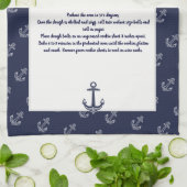 Linge De Cuisine Créez votre propre recette Keepsaké Marine Ancre b (Plié)