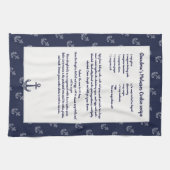 Linge De Cuisine Créez votre propre recette Keepsaké Marine Ancre b (Horizontal)