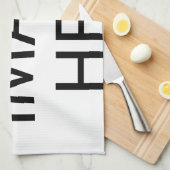 Linge De Cuisine Créez votre propre texte et votre propre design : (Quart Plié)