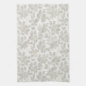 Linge De Cuisine Crème Blanche Florale Chic (Vertical)