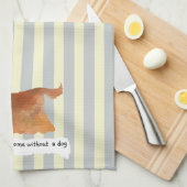 Linge De Cuisine Crème bleue à rayures d'épaniers de cocaïer mou (Quart Plié)