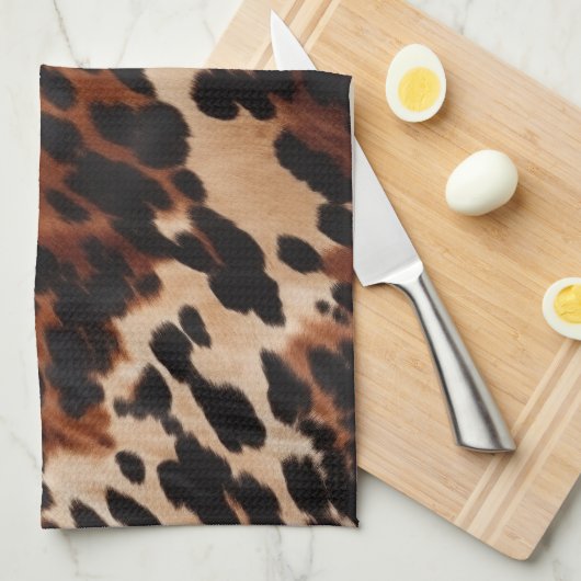 Linge De Cuisine Crème Brown noir (Quart Plié)