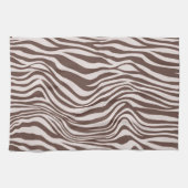 Linge De Cuisine Crème Brown Zebra Print (Horizontal)