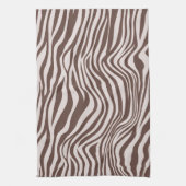 Linge De Cuisine Crème Brown Zebra Print (Vertical)