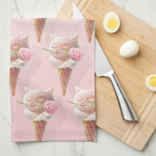 Linge De Cuisine Crème de glace Kitty - Rosy & Dreamy