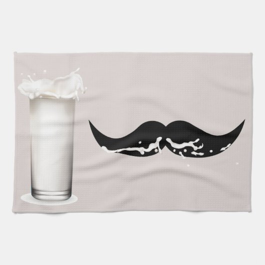 Linge De Cuisine Crème de moustache de lait (Horizontal)