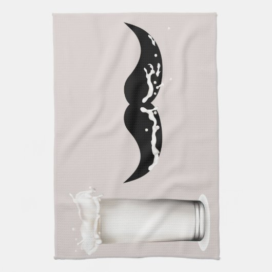 Linge De Cuisine Crème de moustache de lait (Vertical)