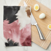 Linge De Cuisine Crème d'or rose noir vachette (Quart Plié)