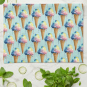 Linge De Cuisine Crème Glacée (Plié)