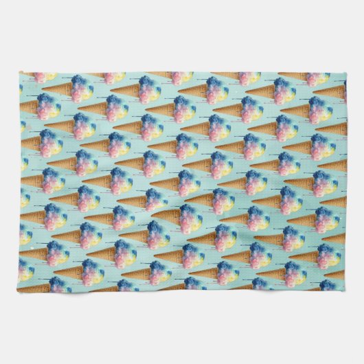 Linge De Cuisine Crème Glacée (Horizontal)