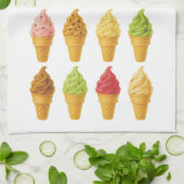 Linge De Cuisine Crème glacée (Plié)