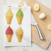 Linge De Cuisine Crème glacée (Quart Plié)