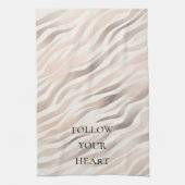 Linge De Cuisine Crème rose Beige Zebra Poster de animal (Vertical)