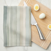 Linge De Cuisine Crème turquoise bleue Sage vert Distressed (Quart Plié)