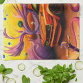 Linge De Cuisine Crépuscule à Nazareth (Plié)