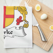 Linge De Cuisine Crête de famille de Burke (Quart Plié)