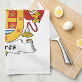 Linge De Cuisine Crête de famille de Pires (Quart Plié)