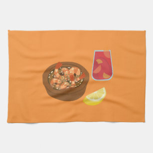 Linge De Cuisine Crevettes et Sangria