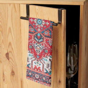 Linge De Cuisine Crimson Heirloom : Patrimoine marocain Rug Art