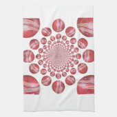 Linge De Cuisine Crimson Vortex : Belle Balle de Cricket Rouge (Vertical)