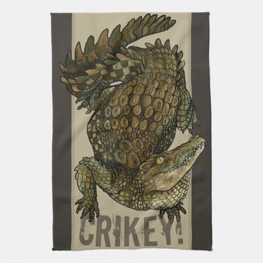 Linge De Cuisine Crique de crocodile ! (Vertical)