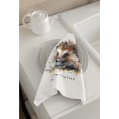 Linge De Cuisine Critère confortable : Hérisson en aquarelle, perso