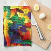 Linge De Cuisine Crochet coloré (Quart Plié)