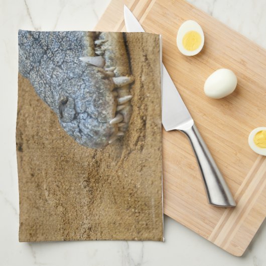 Linge De Cuisine Crocodile (Quart Plié)