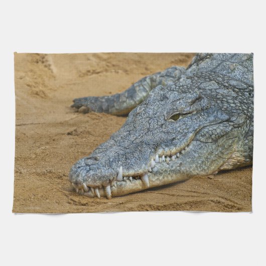 Linge De Cuisine Crocodile (Horizontal)
