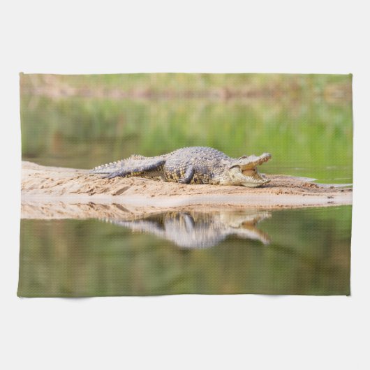 Linge De Cuisine Crocodile (Horizontal)