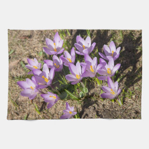 Linge De Cuisine Crocus de printemps mignons