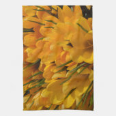 Linge De Cuisine Crocus jaune flavus - Fleurs Jaune Doré  Porte (Vertical)