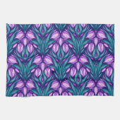 Linge De Cuisine Crocus printaniers (Horizontal)