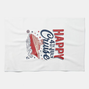 Linge De Cuisine Croisière vintage patriotique du 4 juillet Happy_1