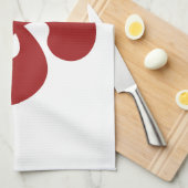 Linge De Cuisine Croix Basque Rouge Lauburu (Quart Plié)