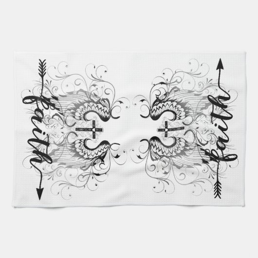 Linge De Cuisine Croix de foi (Horizontal)