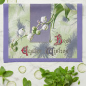 Linge De Cuisine Croix de Pâques du muguet (Plié)