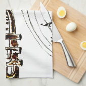 Linge De Cuisine Croquis simple 2 de trompette (Quart Plié)