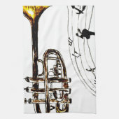 Linge De Cuisine Croquis simple 2 de trompette (Vertical)