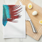 Linge De Cuisine Crowntail betta fish dessin animé (Quart Plié)