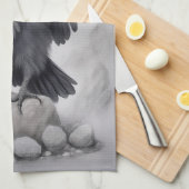 Linge De Cuisine Crows Rock ! Poster Corbeau (Quart Plié)